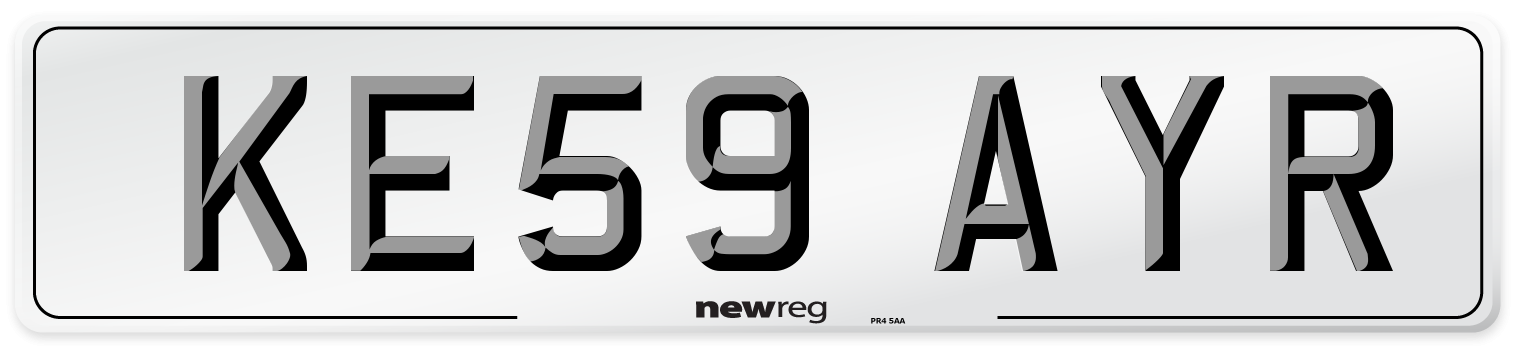 KE59 AYR Number Plate from New Reg